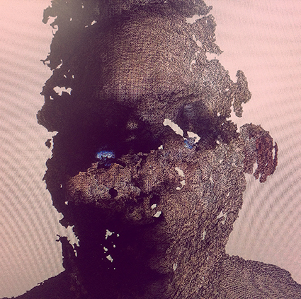 Interrupted 3D scan by artist Paul Coombs